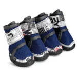 Hondenschoenen met ademend mesh – Donkerblauw / 55