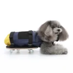Houten mobiliteitskar voor honden – Geel / S