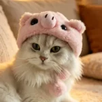 Kattenhoofdbedekking van katoen – C - Afbeelding 2