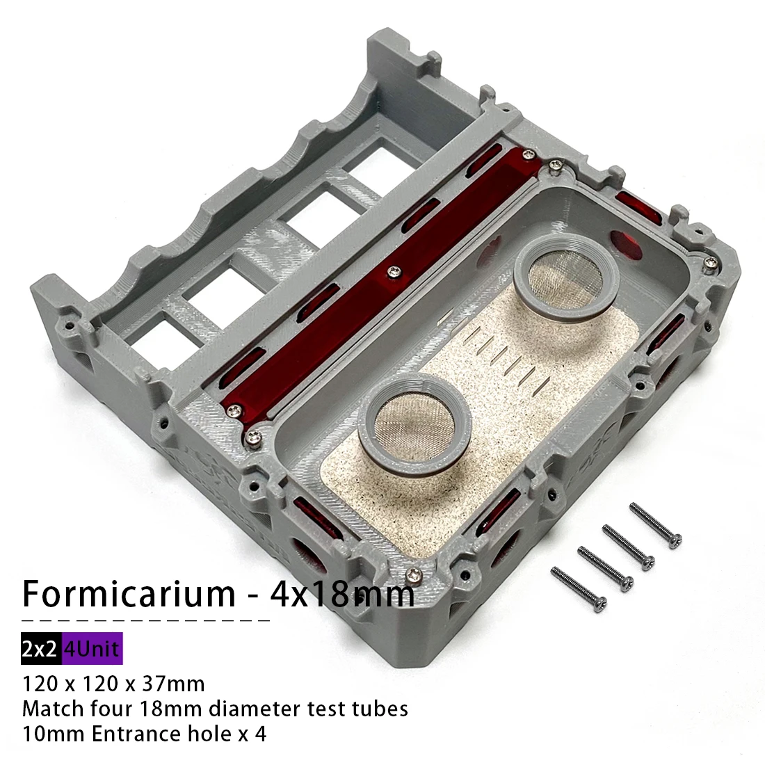 Sdf00e3ee51fa458ab89c8d656dfab62dm-3.webp Modulaire mierenboerderij en uitbreidingsonderdelen - 4x18mm - Afbeelding 1