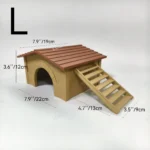 Reptielenhuisje in cabinevorm met afneembare ladder – L