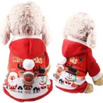 Hondenjas met kerstprint en elandmotief – Stijl 1 / XS
