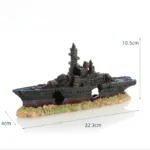 Aquariumdecoratie in de vorm van een gezonken piratenschip - C