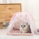 Tentvormig kattenbed – Konijn / S 35x35cm