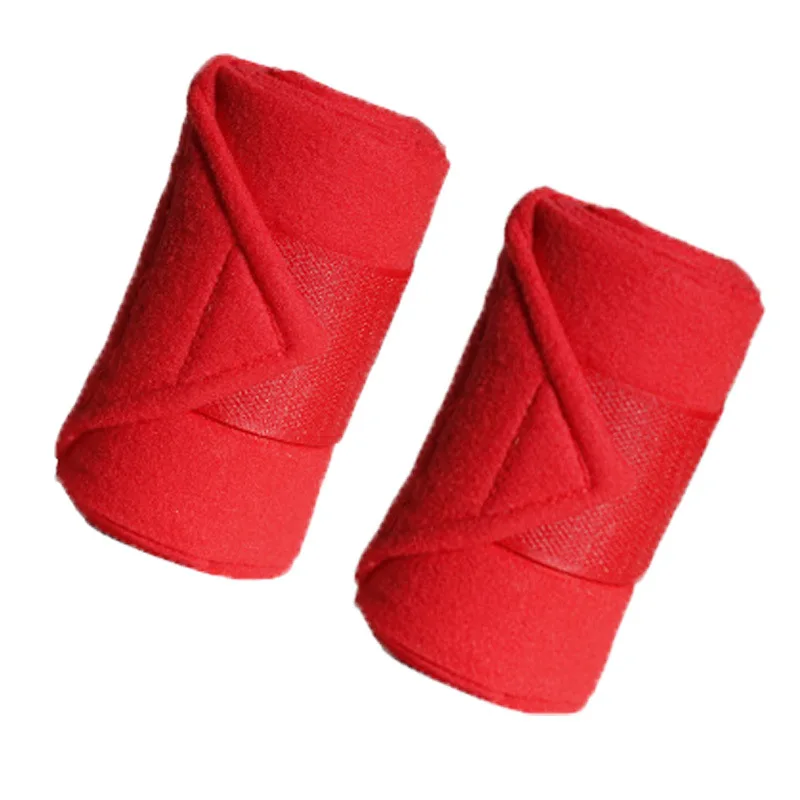 Seb5f7883bb474c4f8b4f77963da3c602s-1.webp Fleece beenbeschermers voor paarden – 2 stuks, rood - Afbeelding 1