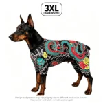 Full-body tattoo-kostuum voor honden en katten – 3XL – ruglengte 45 cm