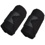 Fleece beenbeschermers voor paarden – 2 stuks, zwart