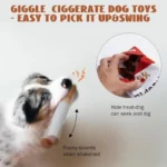 Pluche hondenspeeltje met piepgeluid in sigaretdesign - Afbeelding 4