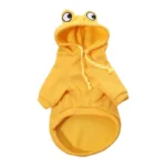 Hondenhoodie van polyester – Geel / XL