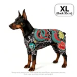 Full-body tattoo-kostuum voor honden en katten – XL – ruglengte 35 cm