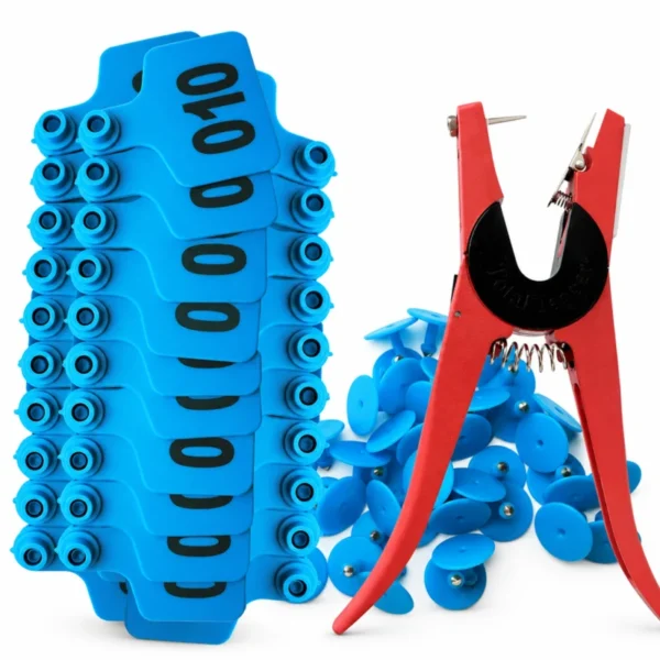 Set vee-oormerken met applicator, 100 stuks - Blauw